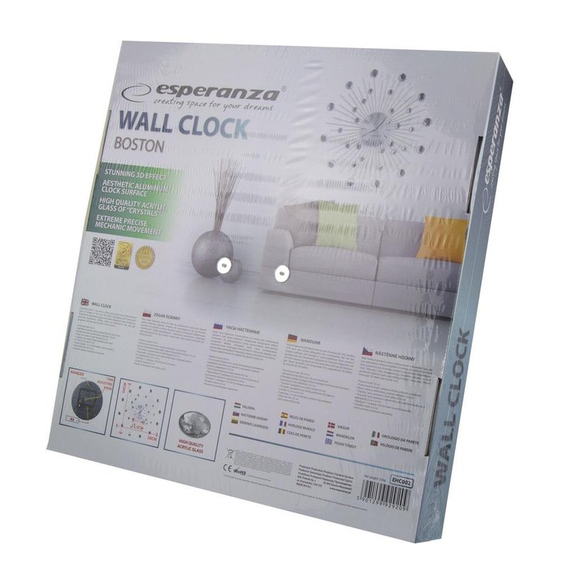 Ceasul de perete cu un efect 3D Esperanza